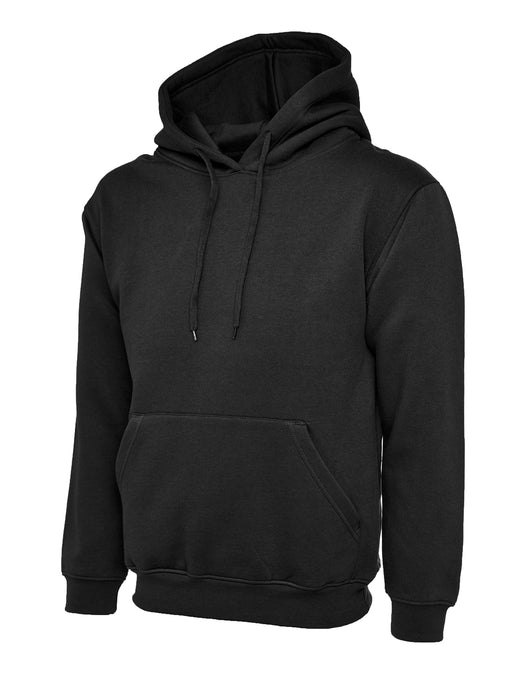 UC502 Uneek Classic Hooded Sweatshirt | Black