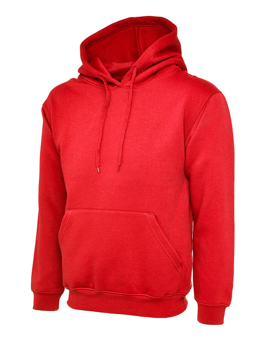 UC502 Uneek Classic Hooded Sweatshirt | Red