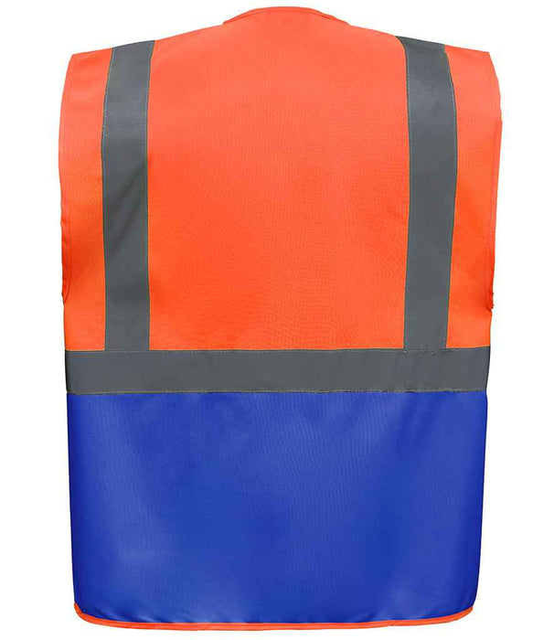 YK103 Orange/Royal Blue Back