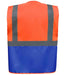 YK103 Orange/Royal Blue Back