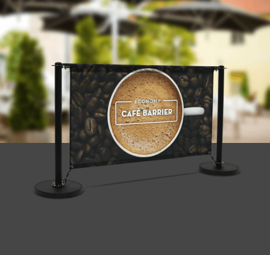 Economy Cafe Barrier - Replacement Graphic